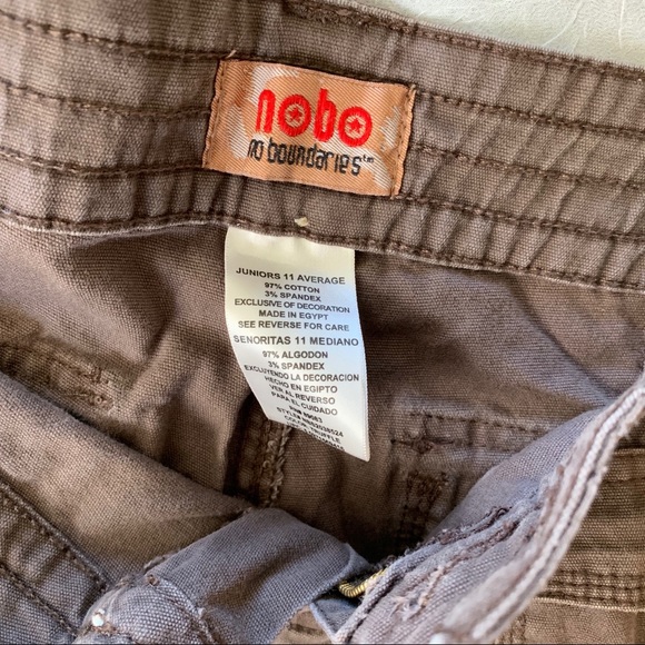 No Boundaries brown capri pants juniors 11 average - Picture 4 of 9